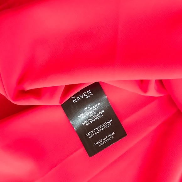 NWT NBD x the NAVEN TWINS RED DRESS SIZE XS - Picture 5 of 6